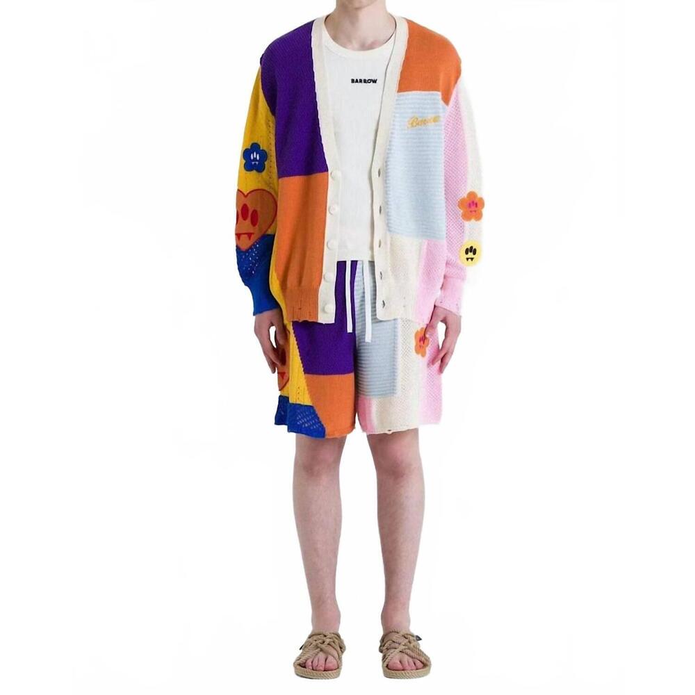NEW BARROW con patch cardigan in multi